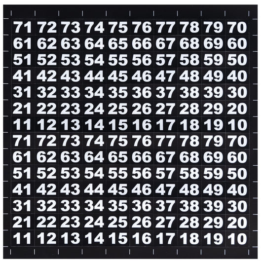 Auswahlnummern / Aufkleber G-Snack