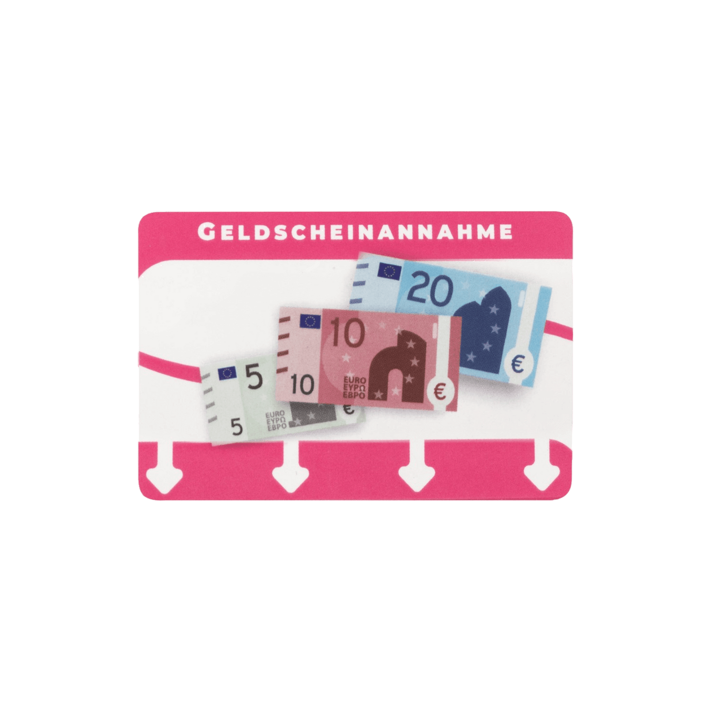Aufkleber für Scheinleser