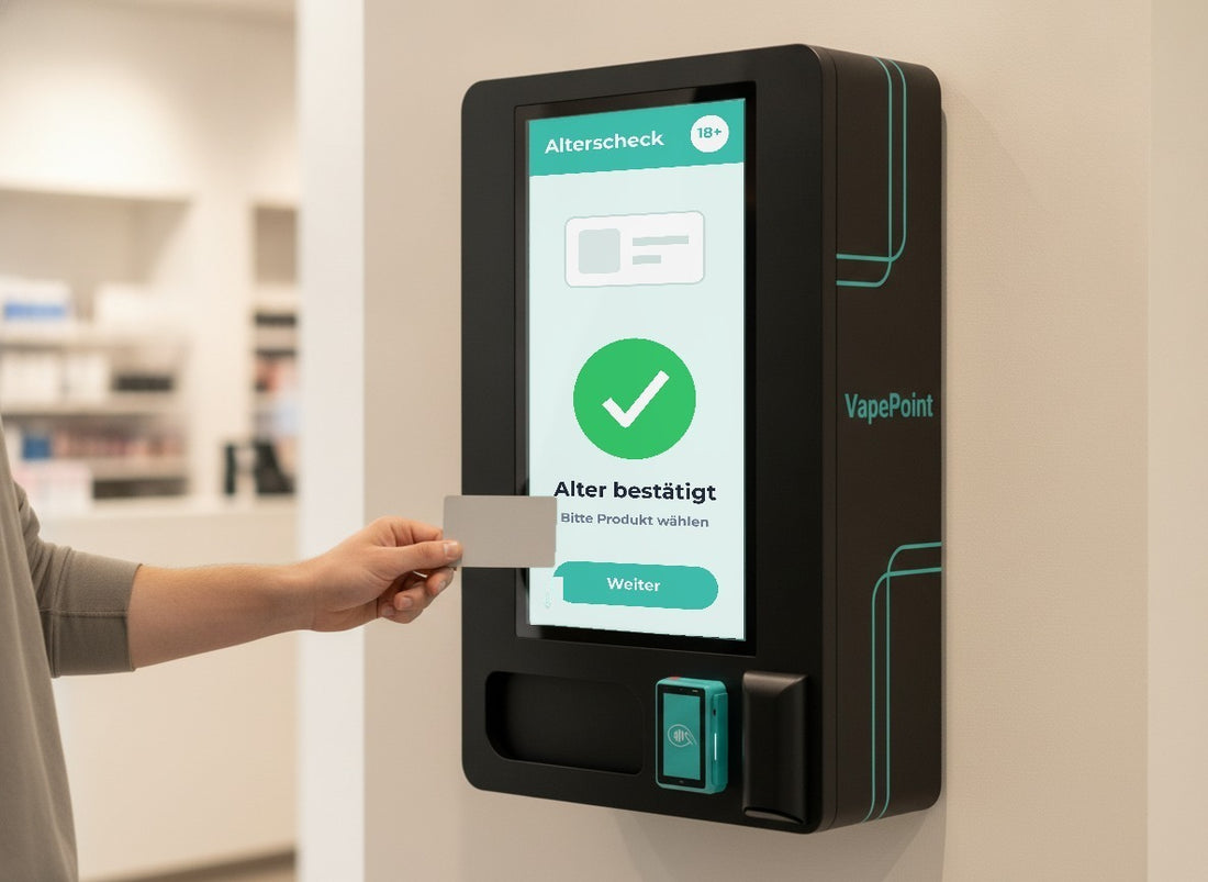 Altersverifikation am Vape-Automaten