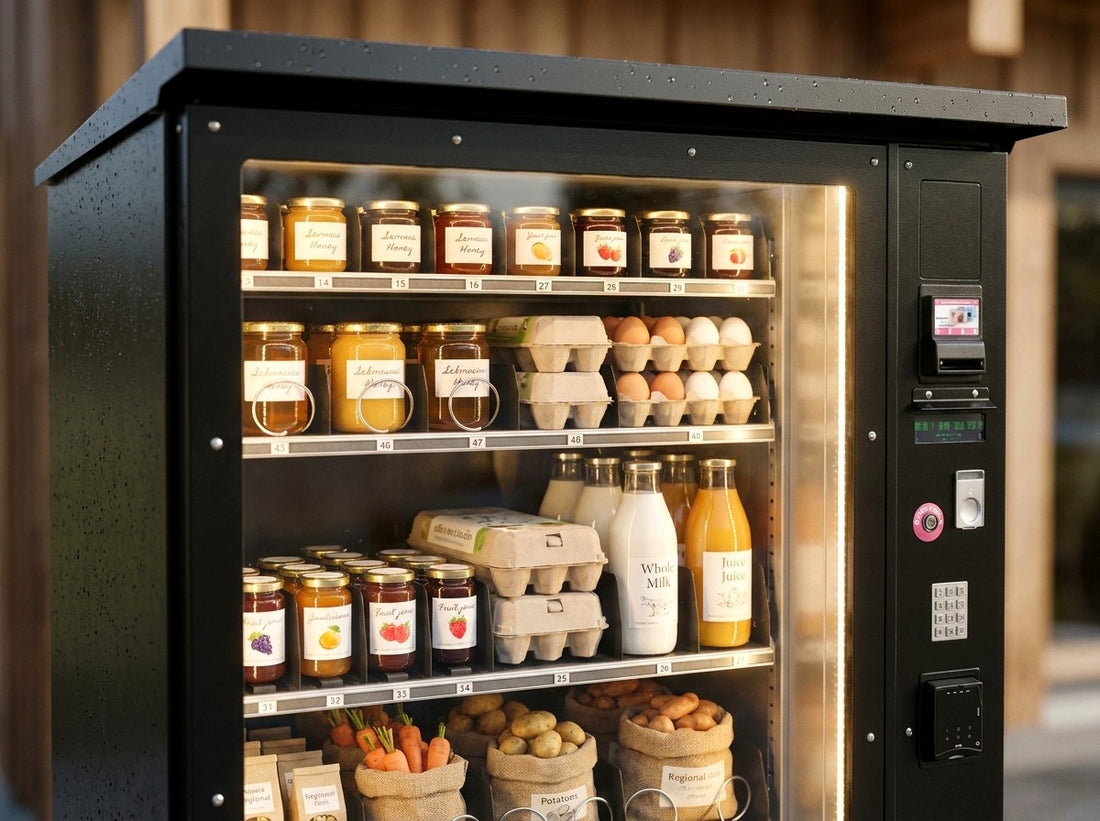 Frische Hofprodukte im Automaten