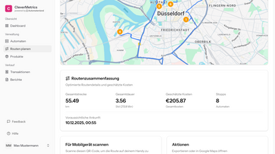 CleverMetrics Routenplanung