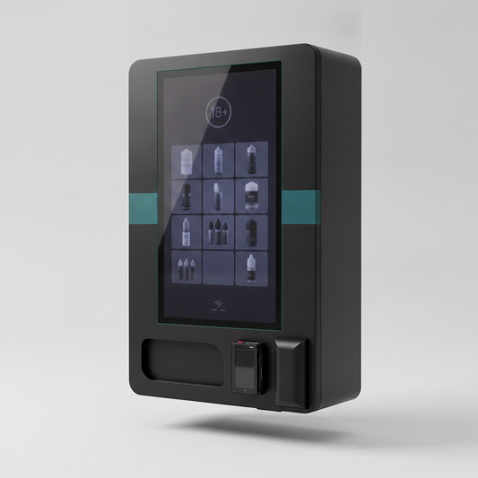 VapePoint Vape-Automat — Wandautomat mit 32-Zoll-Touchscreen und Altersverifikation